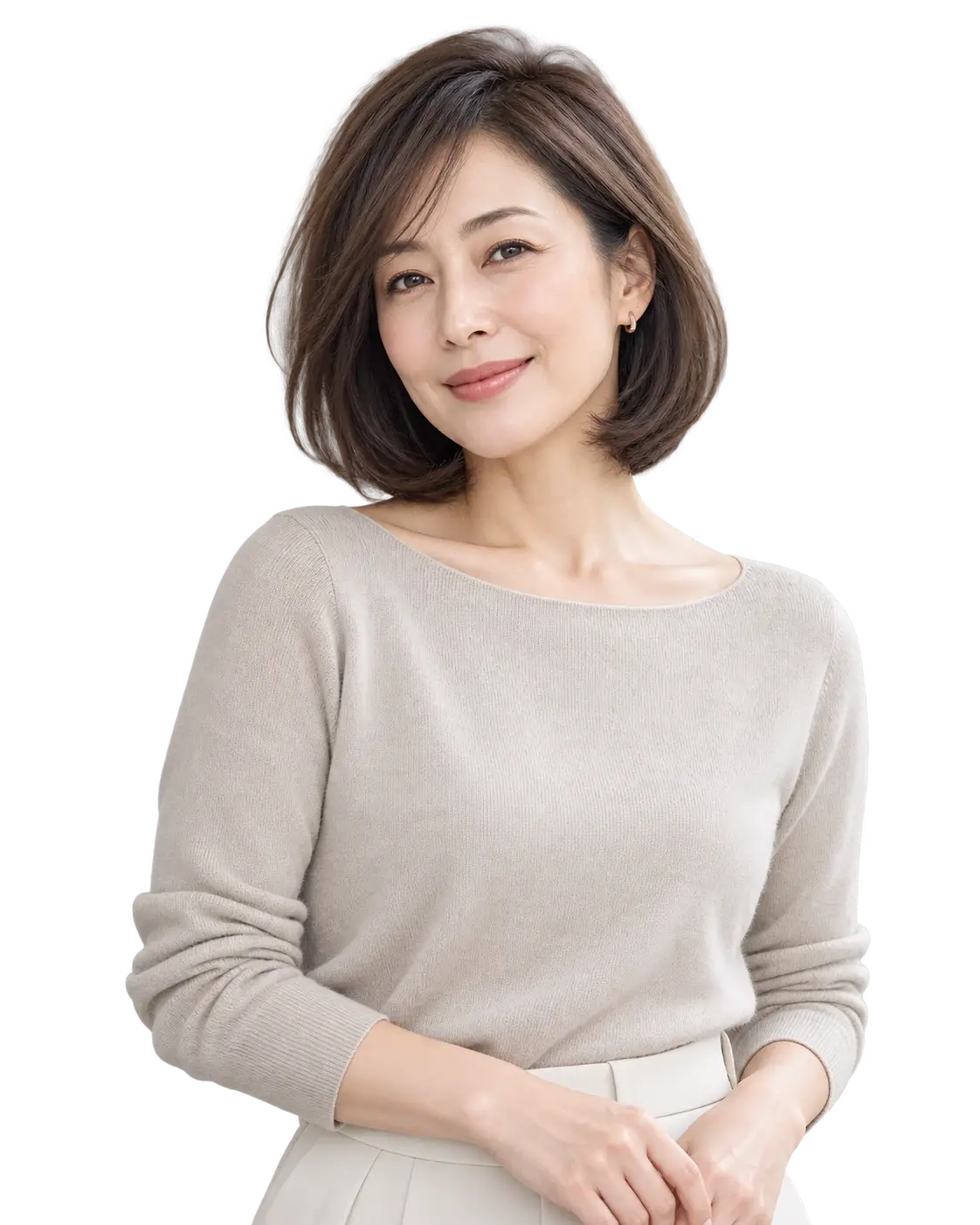 やわらかな髪の女性