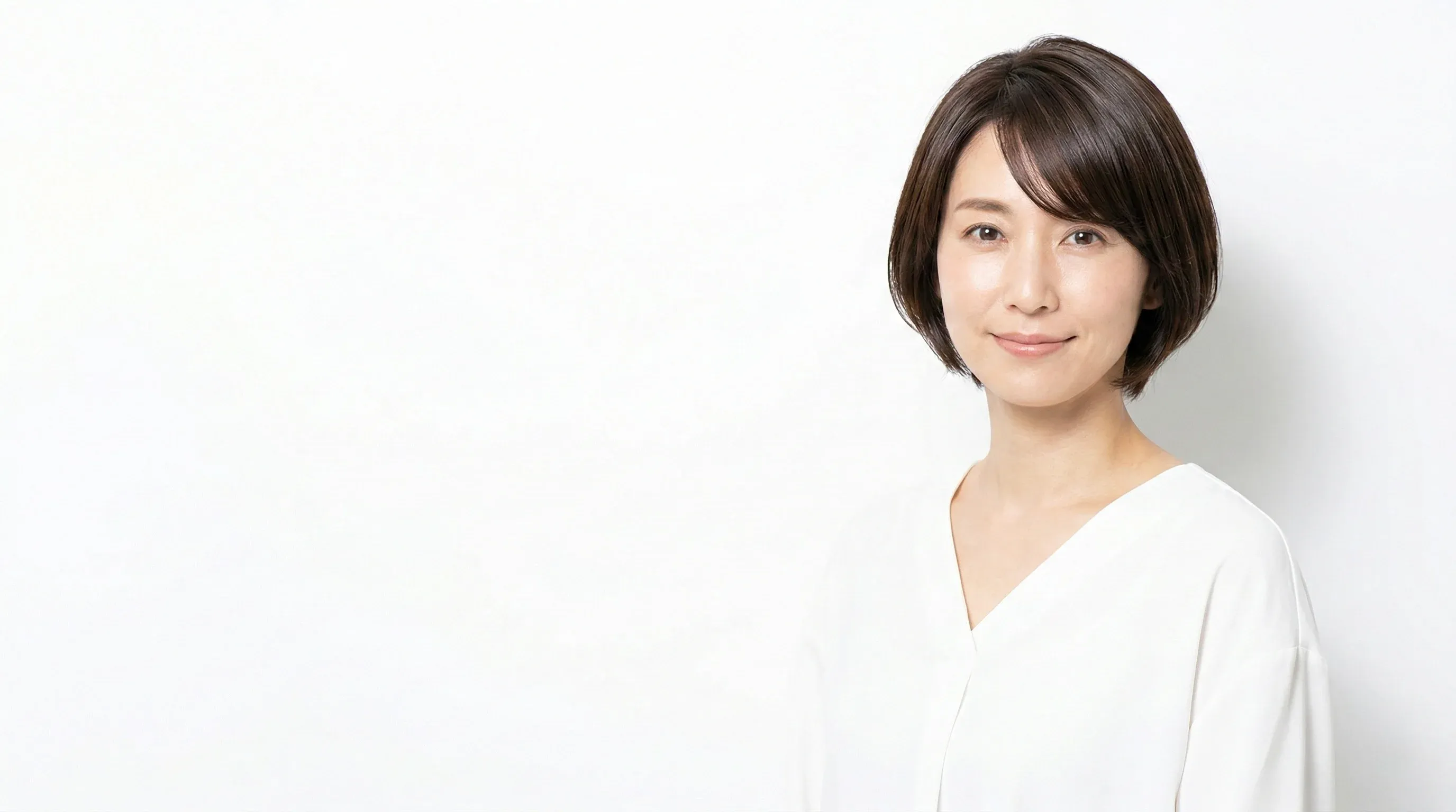 美しい髪をもつモデル